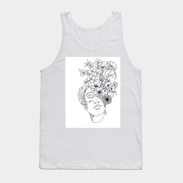 Cemented Outline Tank Top by Crafton Megan Art